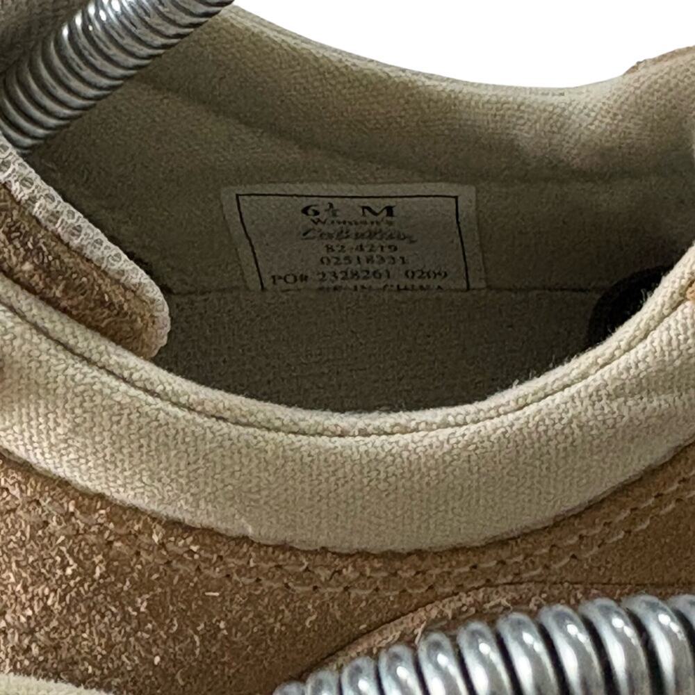 Cabelas Women’s Shoes Beige Suede Hiking Trail Sneakers 82-4219 Size 6.5 - Picture 8 of 8